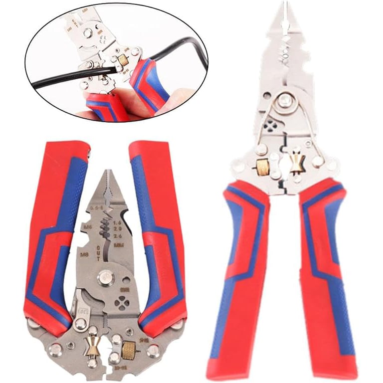 4-in-1 Multi-Function Wire Stripper Pliers with Integrated Electrical Testing