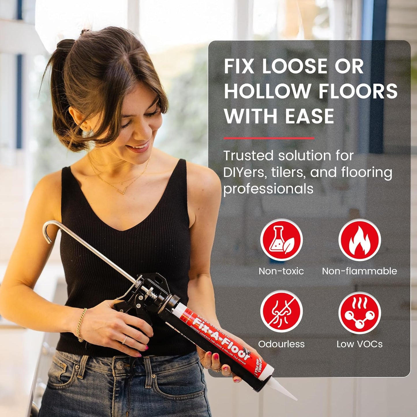 Fix-A-Floor Adhesive Repair Solution