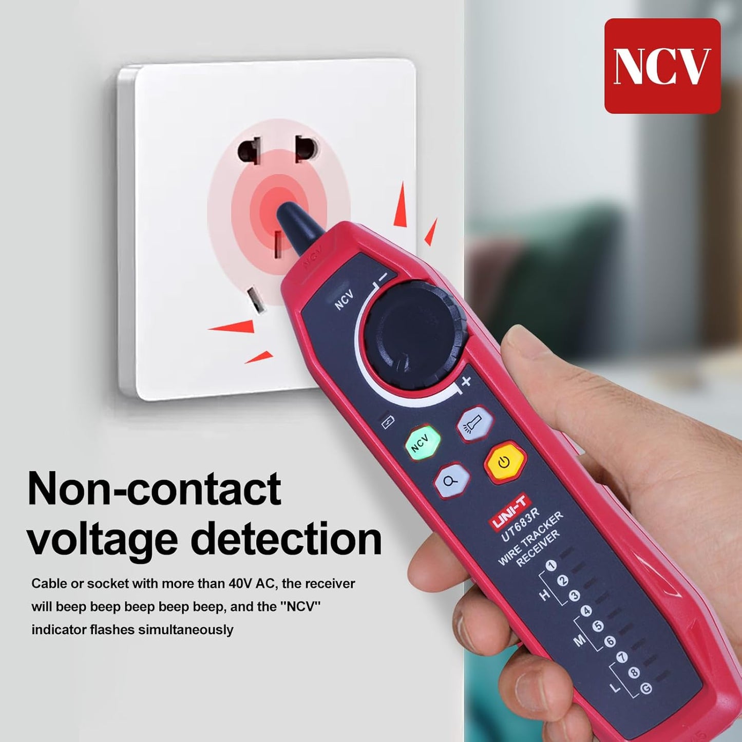 UT685B 5-in-1 TDR Cable Tester with Backlit LCD & PoE Detection