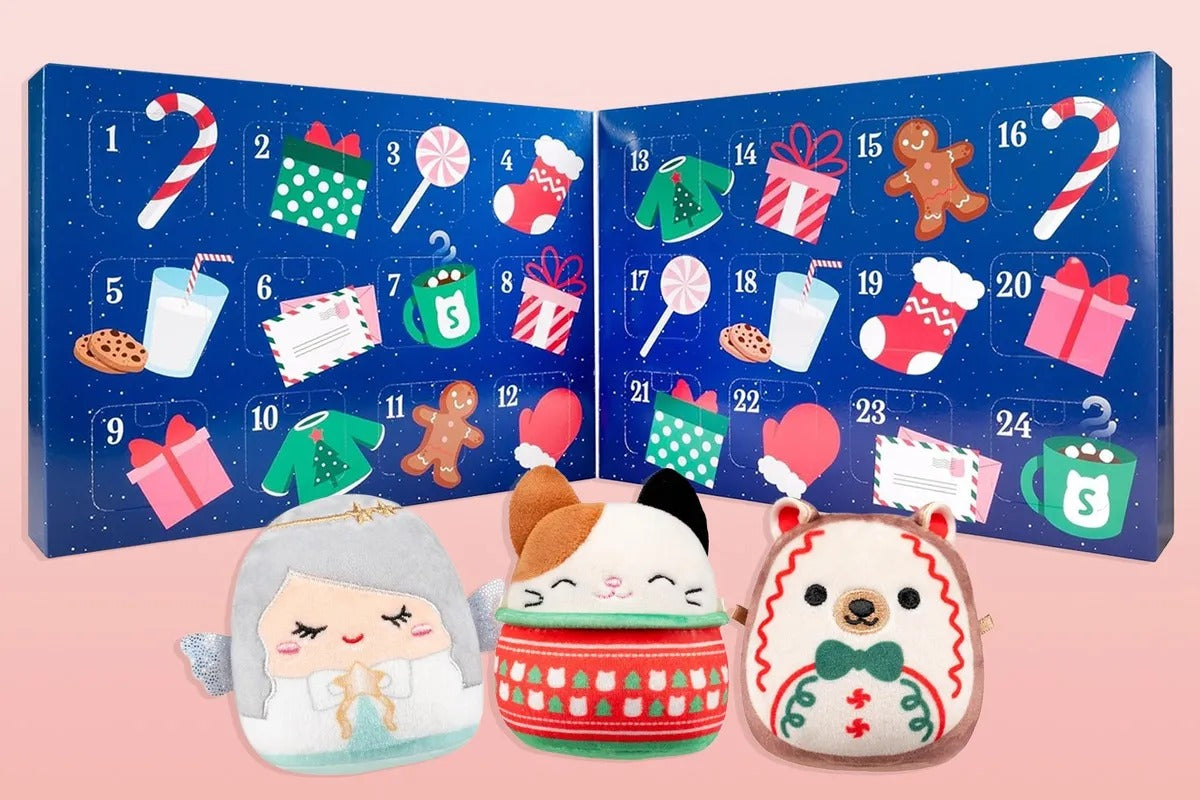 🎅 2026 Squishmallows 24-Day Micromallows Holiday Plush Advent Calendar