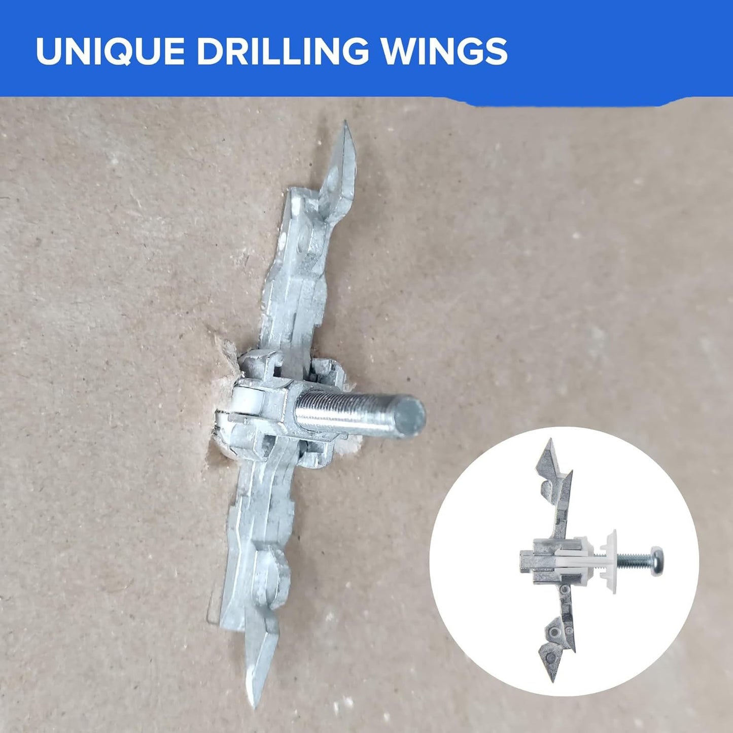 No-Drill Heavy-Duty Drywall Anchor Kit