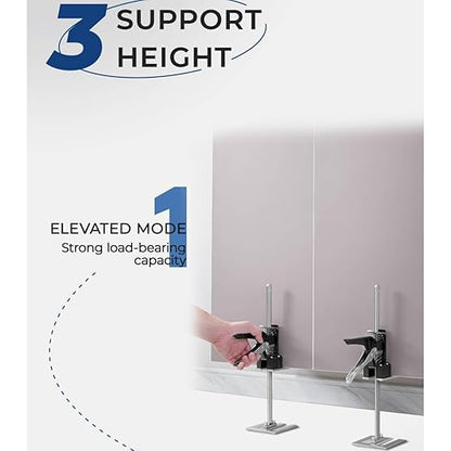 2 Pcs 45# Steel Handheld Furniture Jack