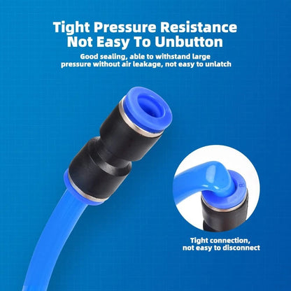 60/80PCS Straight Push Connectors Quick Release Plastic Push to Connect Fittings Kit