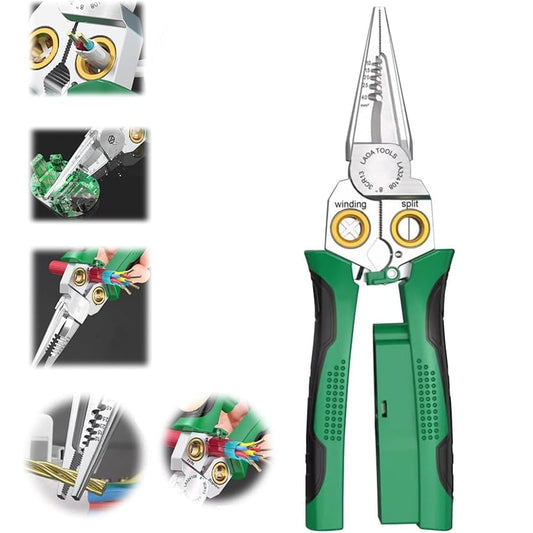 8 in 1 Multi-function Voltage Testing Wire Stripping Pliers