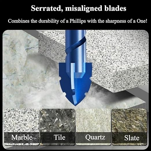 Offset Cutting Edge Tile Drill Bits