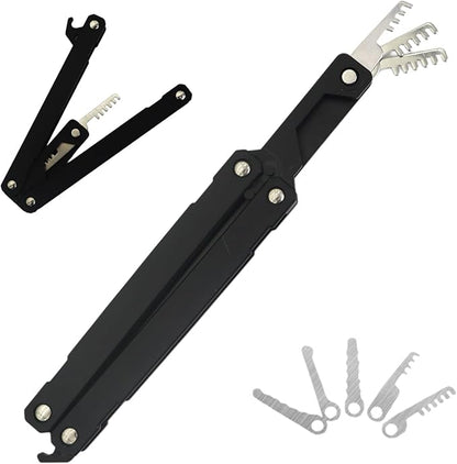 Pocket-Sized Stainless Steel Lock Pick & Fidget Kit