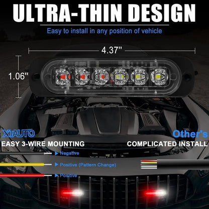 🚘 Dual-Color Emergency Strobe Light