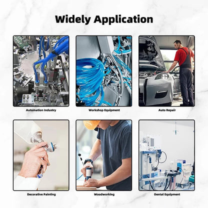 60/80PCS Straight Push Connectors Quick Release Plastic Push to Connect Fittings Kit