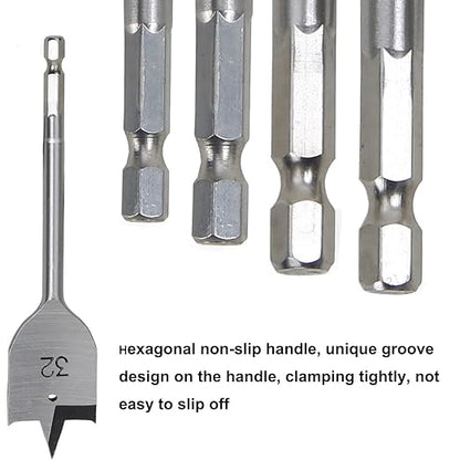 Versatile Wood Spade Drill Bit Set