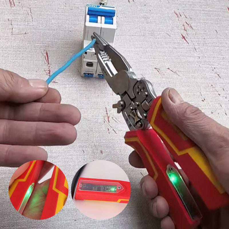 8-in-1 Multifunctional Wire Stripper with Electricity Measurement