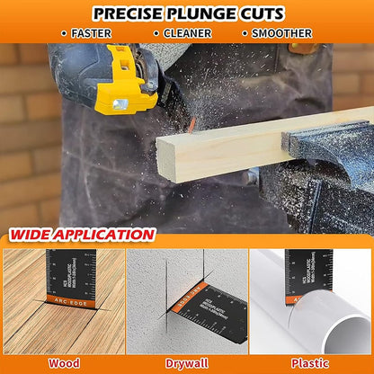 Curved-Edge Oscillating Tool Blade