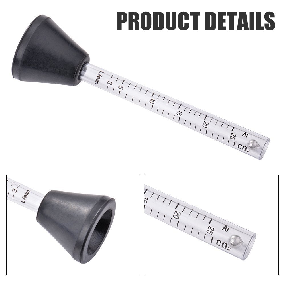 Dual-Scale Gas Flow Meter for Argon/CO2 Welding, 25L/min