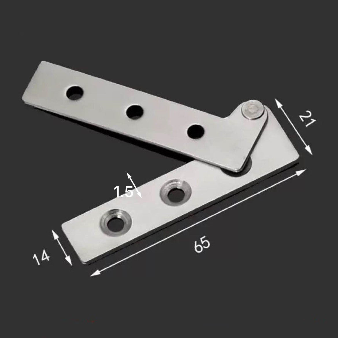 10 Pcs 360° Stainless Steel Rotating Door Hinge
