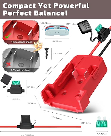 M18 Battery Adapter for DIY Power Wheels