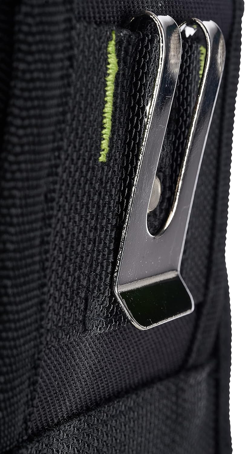 7-Pocket Water‐Resistant Tool Pouch with Belt Clip