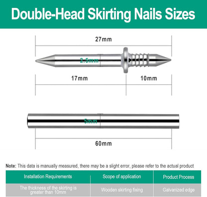 Double-Head Skirting Nails
