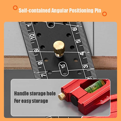Multi-functional Stainless Steel Hole Ruler