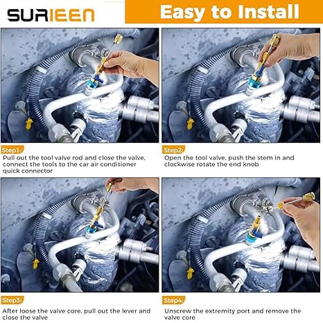 R134A AC Valve Core Remover & Installer Kit