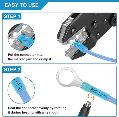 Crimping Tool for Heat Shrink Connectors