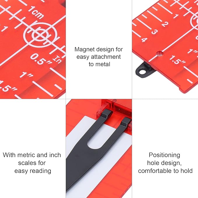 High‐Visibility Reflective Laser Target Panel(2 Pcs)