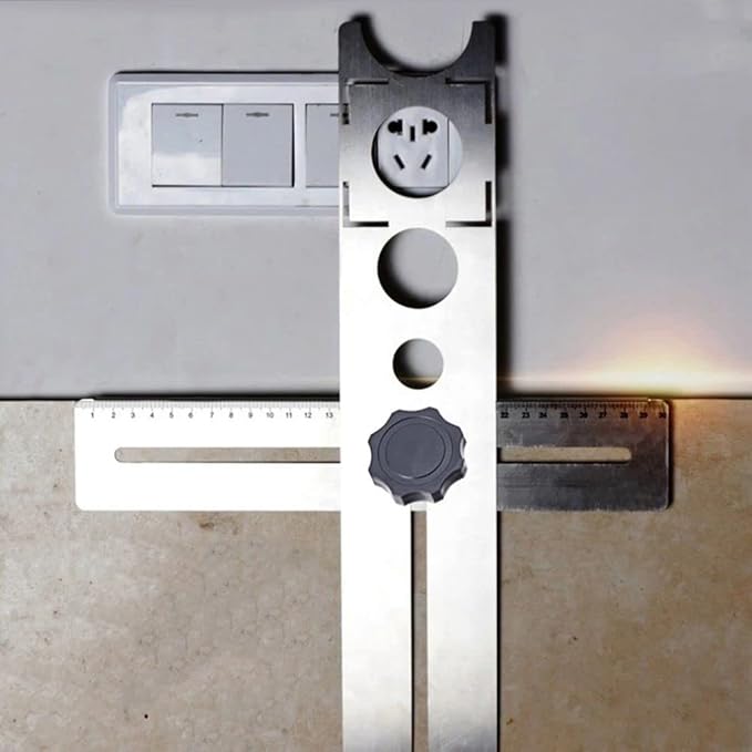 Tile Installation Faucets/Outlets Positioning Ruler