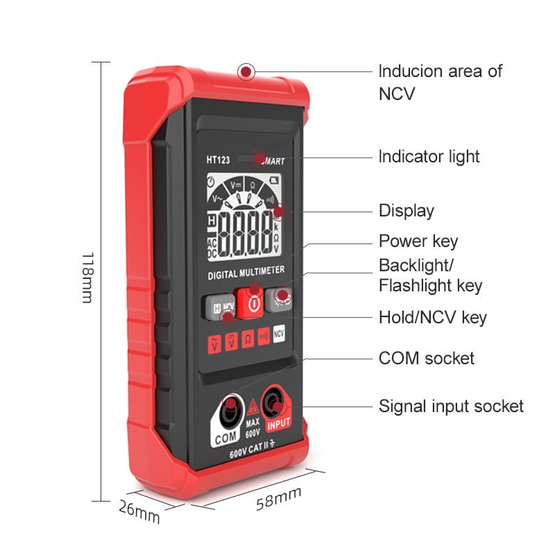 TM-510 Smart Auto Digital Multimeter with NCV