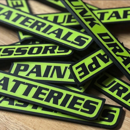 🔩 12 Pack of  Magnetic Toolbox Labels