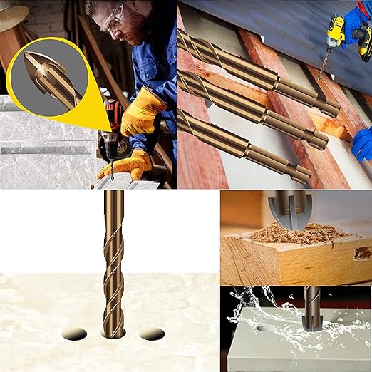 Precision 4-Blade Serrated Eccentric Drill Bit