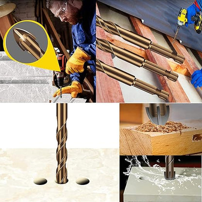 Precision 4-Blade Serrated Eccentric Drill Bit