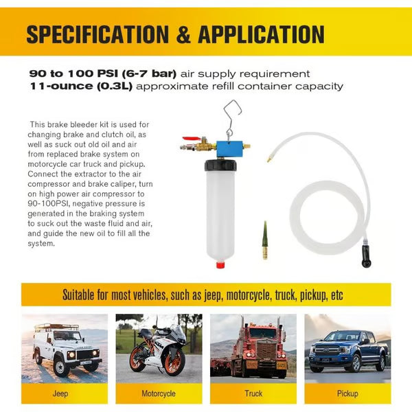 Auto Car Brake Fluid Oil Change Replacement Tool