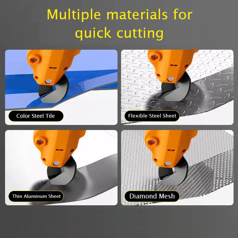 Industrial Drill‐Powered Sheet Metal Cutter Attachment