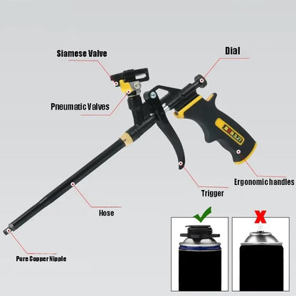 Precision Insulation & Sealing Spray Foam Gun