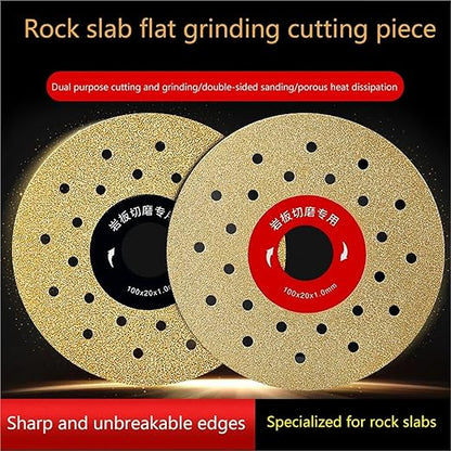 4 PCS 100mm Vacuum-Brazed Diamond Cutting & Grinding Disc — 4"
