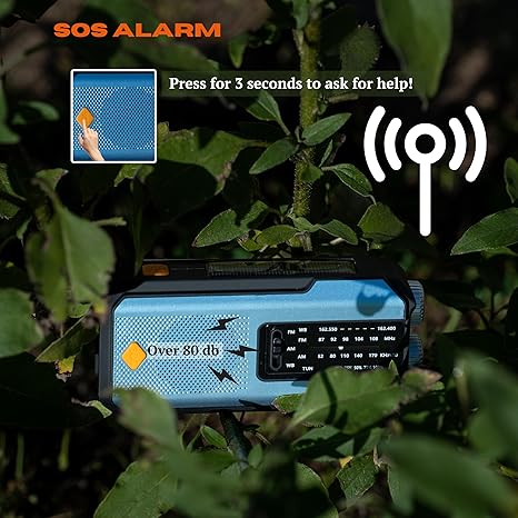 Solar-Powered Flashlight Emergency Radio