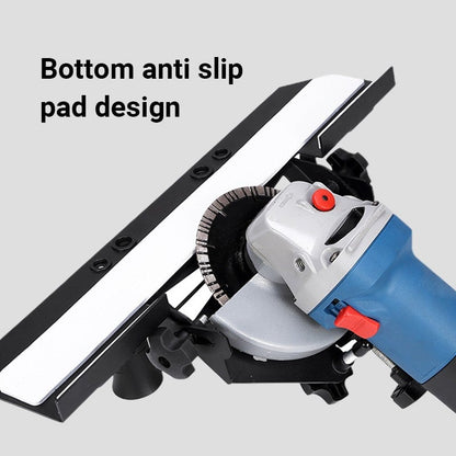 Angle Grinder Stand for 45° Chamfer Cutting