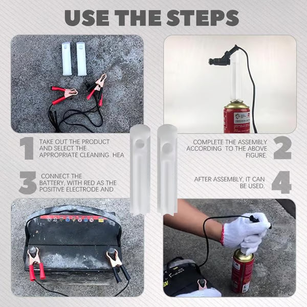 4Pcs Fuel Injector Cleaner Kit🛠️ 🚗For Car Fuel Injector Tester Fuel Pump Pressure Test