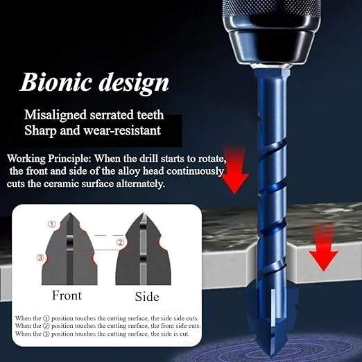 Offset Cutting Edge Tile Drill Bits