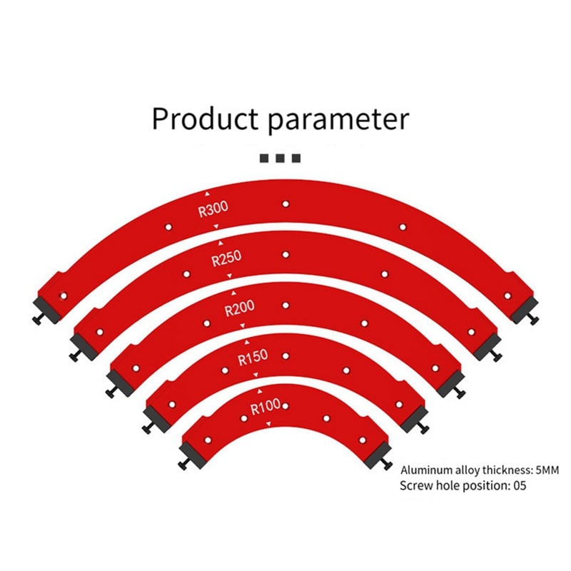 Corner Radius Routing Template