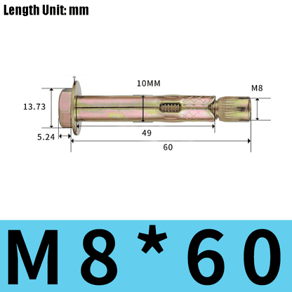 Heavy-Duty M6-M8 Bolt