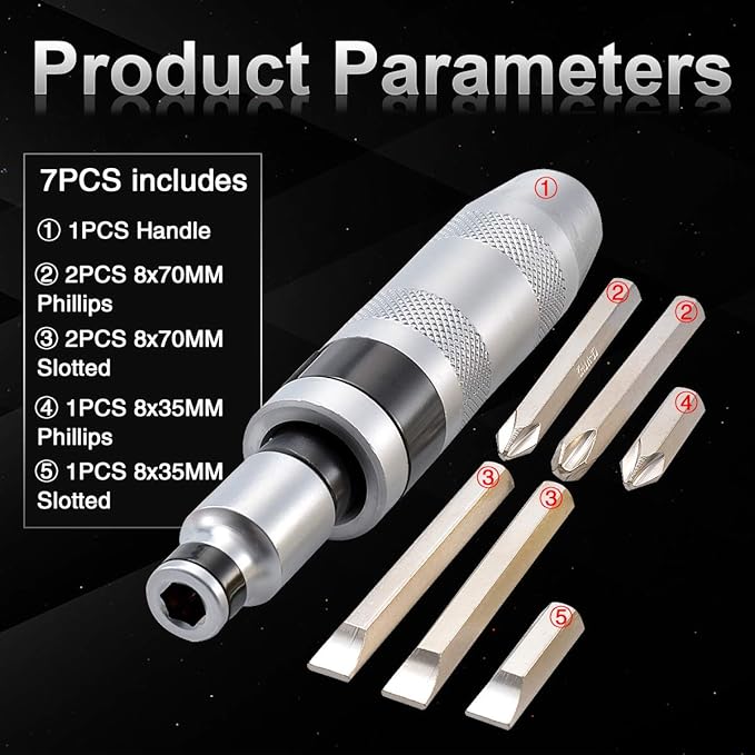 Hand Impact Screwdriver Set