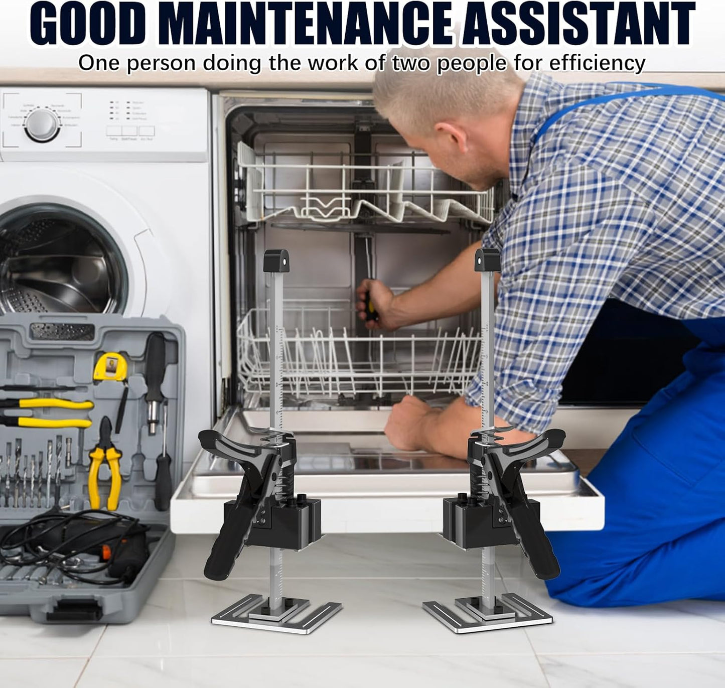 15.2′′ Adjustable Labor‐Saving Support Arms