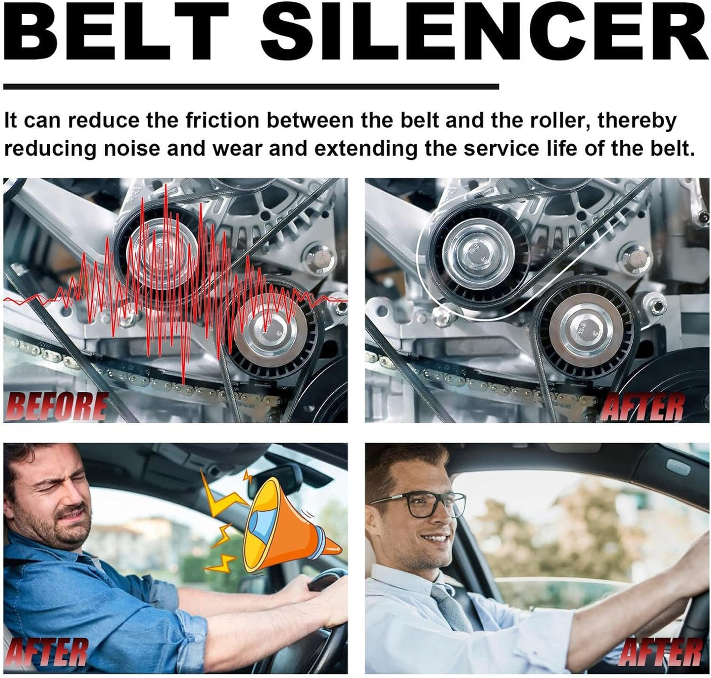 Car Engine Belt Silencer