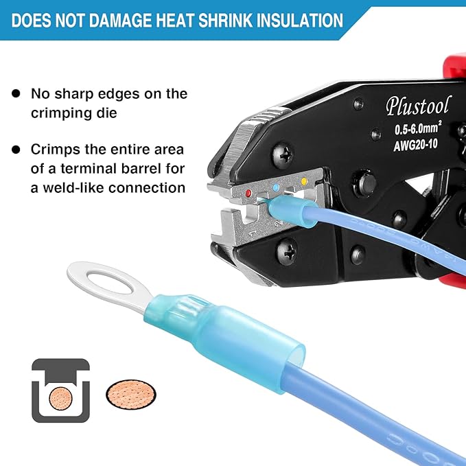 Crimping Tool for Heat Shrink Connectors