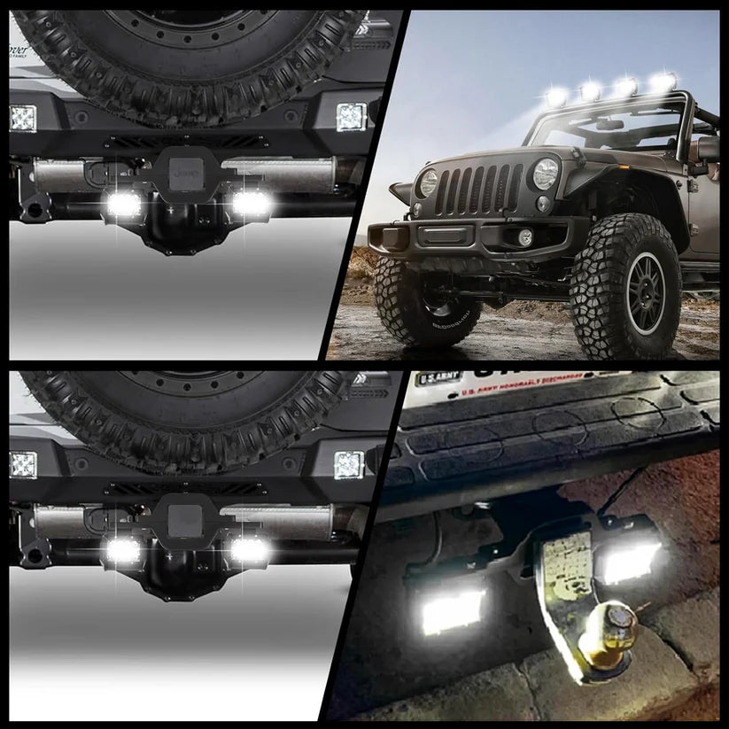 4 Inch LED Pods with Tow Hitch Mounting Brackets