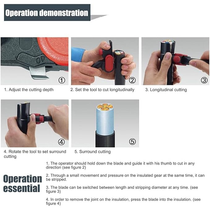 Adjustable Cable Stripper & Cutter