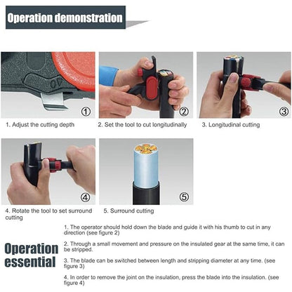 Adjustable Cable Stripper & Cutter