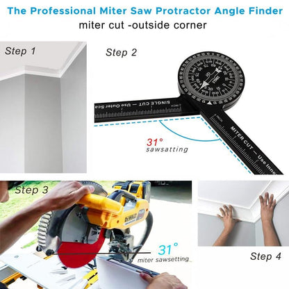 Aluminum Miter Saw Protractor-Best Angle Measurement Tool