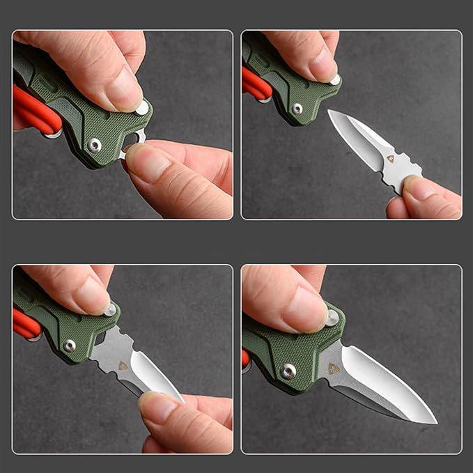 Practicality Folding Knife with Slingshot