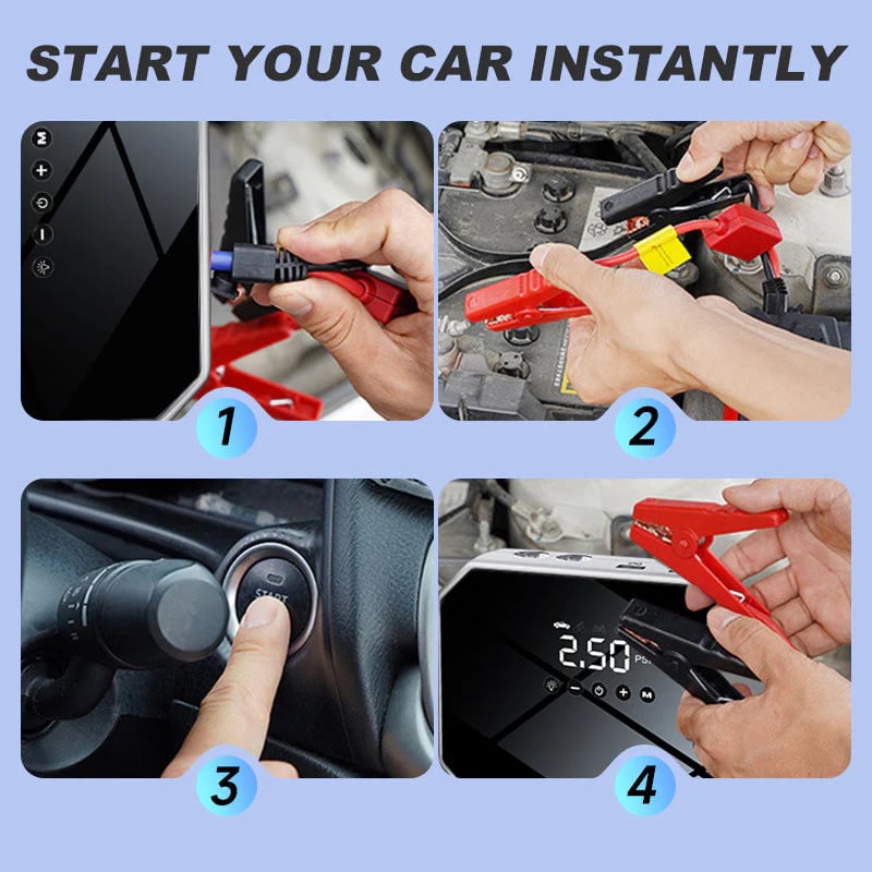 Car Emergency Starting Power Supply & Inflatable Pump Set