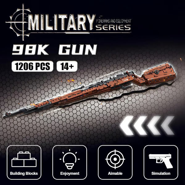 98K Model Gun Building Blocks Set for Adults